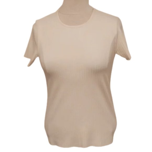 Juicy Couture Pebble Ribbed Tee NEW- Sz. Med - Picture 1 of 10